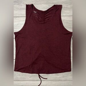 Activ8 Scrunch Back Tank Top Women's Red Activewear Wicking Ruched Back, Sz XXL